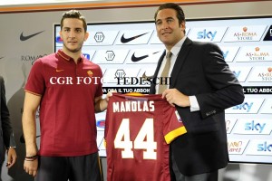 Presentato a Trigoria il neo acquisto Giallorosso KOSTAS MANOLAS (fotoTedeschi)