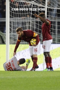 DE ROSSI DE SANCTIS  Roma Sassuolo