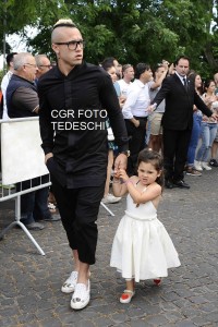 NAINGGOLAN Florenzi ha spostato la sua Ilenia questo pomeriggio a SPietro in Montorio Foto Tedeschi